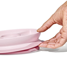 Load image into Gallery viewer, OXO Tot Stick & Stay Suction Divided Plate - Blossom