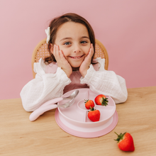 Load image into Gallery viewer, OXO Tot Stick & Stay Suction Divided Plate - Blossom