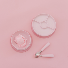 Load image into Gallery viewer, OXO Tot On-The-Go Fork And Spoon Set - Blossom