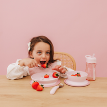 Load image into Gallery viewer, OXO Tot On-The-Go Fork And Spoon Set - Blossom