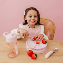 Load image into Gallery viewer, OXO Tot On-The-Go Fork And Spoon Set - Blossom