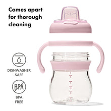 Load image into Gallery viewer, OXO Tot Transitions Soft Spout Sippy Cup With Removable Handles 6oz - Blossom