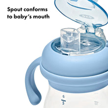 Load image into Gallery viewer, OXO Tot Transitions Soft Spout Sippy Cup With Removable Handles 6oz - Dusk