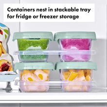 Load image into Gallery viewer, OXO Tot Baby Blocks Freezer Storage Containers 180ml - Opal