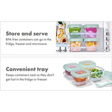Load image into Gallery viewer, OXO Tot Baby Blocks Freezer Storage Containers 180ml - Opal