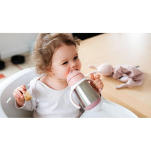 Load image into Gallery viewer, Beaba Stainless Steel Straw Cup 250ml - Vintage Pink
