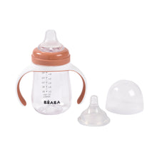 Load image into Gallery viewer, Beaba 2 in 1 Bottle to Sippy Learning Cup 210ml - Terracotta