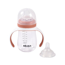 Load image into Gallery viewer, Beaba 2 in 1 Bottle to Sippy Learning Cup 210ml - Terracotta