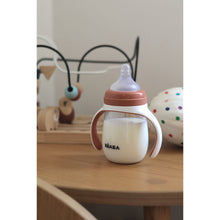 Load image into Gallery viewer, Beaba 2 in 1 Bottle to Sippy Learning Cup 210ml - Terracotta