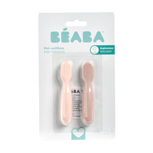 Load image into Gallery viewer, Beaba Silicone Pre-Spoons 2 Pack - Cotton Candy/Sorbet