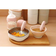 Load image into Gallery viewer, Beaba Fork & Spoon Stainless Steel Pre-Cutlery - Cotton Candy