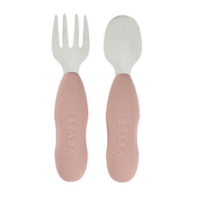 Load image into Gallery viewer, Beaba Fork & Spoon Stainless Steel Pre-Cutlery - Cotton Candy