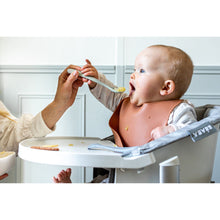 Load image into Gallery viewer, Beaba 1st Stage Silicone Spoons 2 Pack - Misty Green/Pebble