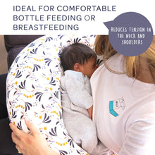 Load image into Gallery viewer, Beaba Big Flopsy Maternity & Nursing Pillow - Print Linen Natural
