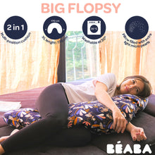 Load image into Gallery viewer, Beaba Big Flopsy Maternity & Nursing Pillow - Print Linen Natural