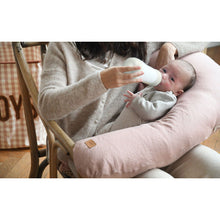 Load image into Gallery viewer, Beaba Big Flopsy Maternity & Nursing Pillow - Print Linen Rose