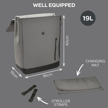 Load image into Gallery viewer, Beaba Oslo Changing Backpack - Mineral Grey