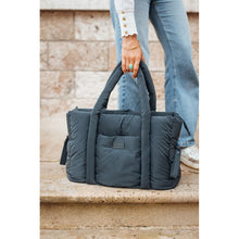 Load image into Gallery viewer, Beaba Paris Puffy Nappy Bag - Dark Grey