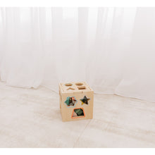 Load image into Gallery viewer, Bubble Wooden Shape Sorting Cube