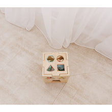 Load image into Gallery viewer, Bubble Wooden Shape Sorting Cube