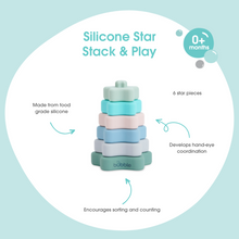 Load image into Gallery viewer, Bubble Silicone Star Stack & Play