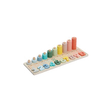 Load image into Gallery viewer, Bubble Wooden Numbers & Blocks Counting Set
