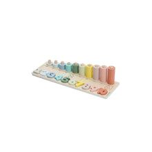 Load image into Gallery viewer, Bubble Wooden Numbers & Blocks Counting Set