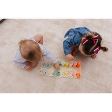 Load image into Gallery viewer, Bubble Wooden Numbers & Blocks Counting Set