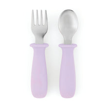 Load image into Gallery viewer, Skip Hop Besties Squad Fork & Spoon Set - Purple