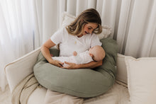 Load image into Gallery viewer, Theraline Muslin Maternity & Nursing Pillow - Sage