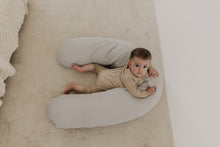 Load image into Gallery viewer, Theraline Muslin Maternity & Nursing Pillow - Light Grey