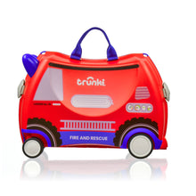 Load image into Gallery viewer, Trunki Glide Ride-on Luggage - Frank the Firetruck