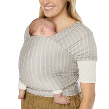 Load image into Gallery viewer, Ergobaby Aura Sustainably Sourced Knit Baby Wrap - Grey Stripes