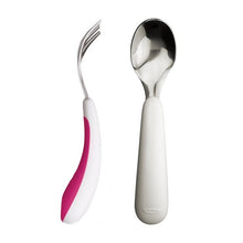 Load image into Gallery viewer, Oxo Tot Fork &amp; Spoon Set - Pink (1)
