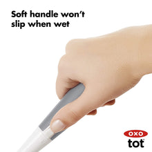 Load image into Gallery viewer, OXO Tot Bottle Brush with Detail Cleaner & Stand - Grey