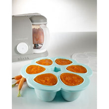 Load image into Gallery viewer, Beaba Silicone Multiportions 90ml - Blue (1)