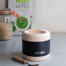 Load image into Gallery viewer, Béaba Stainless Steel Isothermal Portion 500ml - Light Pink / Night Blue (2)