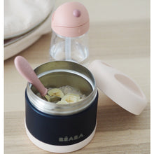 Load image into Gallery viewer, Béaba Stainless Steel Isothermal Portion 500ml - Light Pink / Night Blue (6)