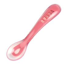Load image into Gallery viewer, Beaba Silicone Suction Divided Plate & Spoon - Pink (1)