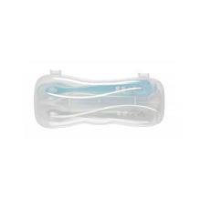 Load image into Gallery viewer, Beaba 1st Stage Silicone Spoon & Case 2 Pack - Light Mist/Windy Blue