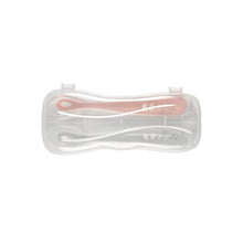 Load image into Gallery viewer, Beaba 1st Stage Silicone Spoon & Case 2 Pack - Light Mist/Old Pink