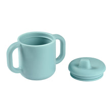 Load image into Gallery viewer, Beaba Silicone Learning Cup with Spout Lid - Blue