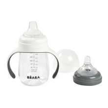 Load image into Gallery viewer, Beaba 2-in-1 Bottle to Sippy Learning Cup 210ml - Mineral Grey