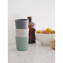 Load image into Gallery viewer, Beaba Silicone Anti Slip Cup 3 Pack - Grey/Sage/Velvet