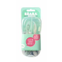 Load image into Gallery viewer, Beaba 2nd Stage Soft Silicone Spoon with case - Velvet Grey/Sage Green