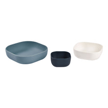 Load image into Gallery viewer, Beaba Silicone 3 Piece Nesting Bowl Set - Night Blue