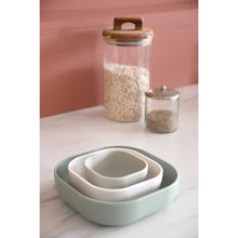 Load image into Gallery viewer, Beaba Silicone 3 Piece Nesting Bowl Set - Sage Green