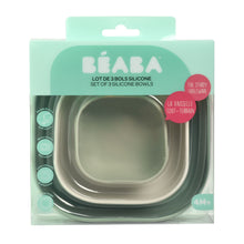 Load image into Gallery viewer, Beaba Silicone 3 Piece Nesting Bowl Set - Sage Green