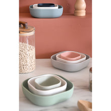 Load image into Gallery viewer, Beaba Silicone 3 Piece Nesting Bowl Set - Velvet Grey