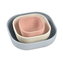 Load image into Gallery viewer, Beaba Silicone 3 Piece Nesting Bowl Set - Velvet Grey